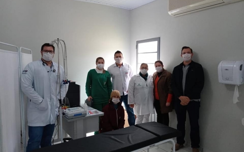 Unidades Básica de Saúde de Salgado Filho, realiza instalação de um novo aparelho de Eletrocardiograma.