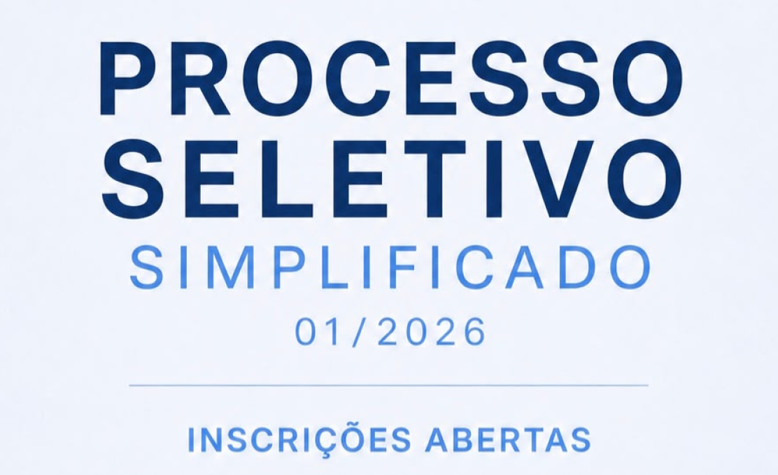 Inscrições Abertas – Processo Seletivo Simplificado 01/2026
