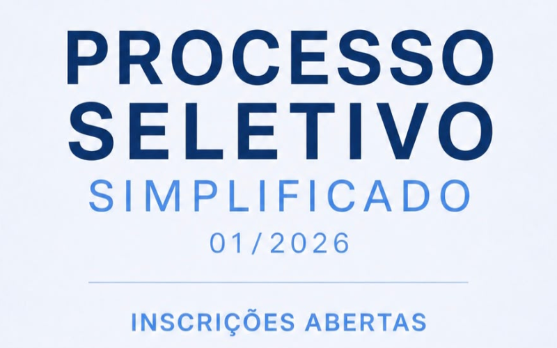 Inscrições Abertas – Processo Seletivo Simplificado 01/2026